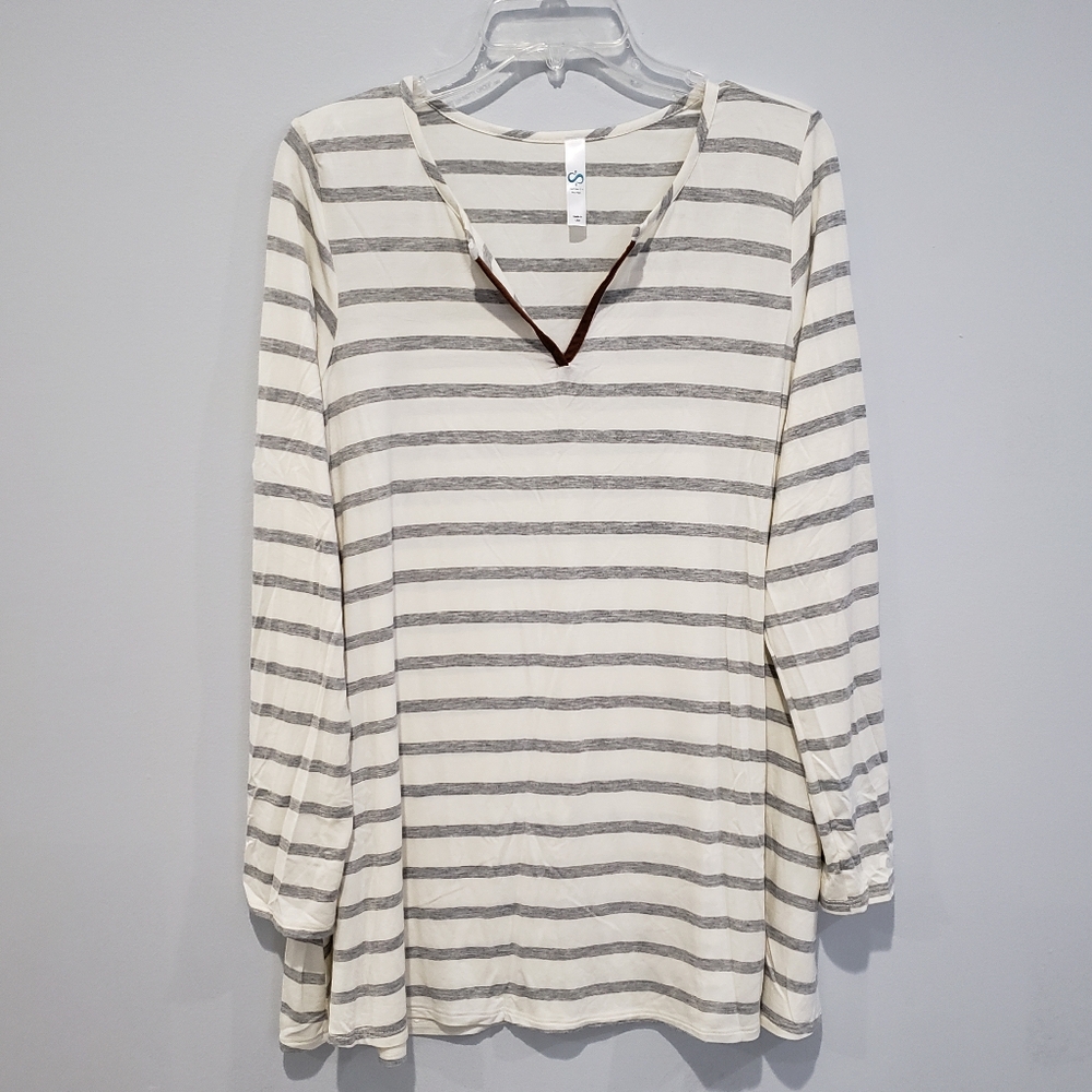 NWOT Infinity Raine striped tunic